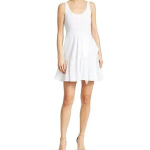3.1 Phillip Lim Womens Sleeveless Asymmetrical Dress 2 White Babydoll Fit Flare
